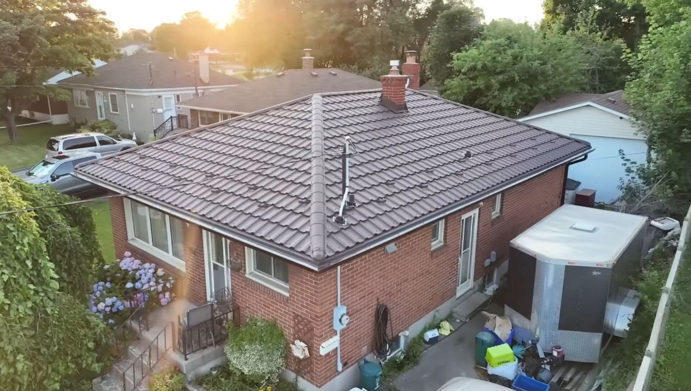 Beautifully installed residential roof on brick home in Cicero, IL